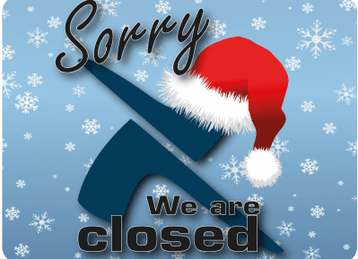 Weihnachts-/Neujahrsschließung